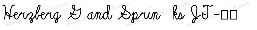 Herzberg G and Sprin  ks JT字体转换